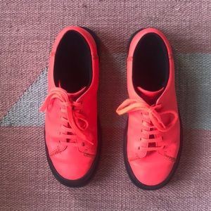 Leather camper shoes